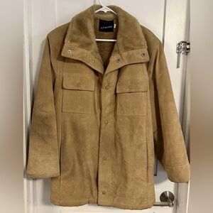 Vintage JC Penny Faux Fur Lined Jacket Mens L